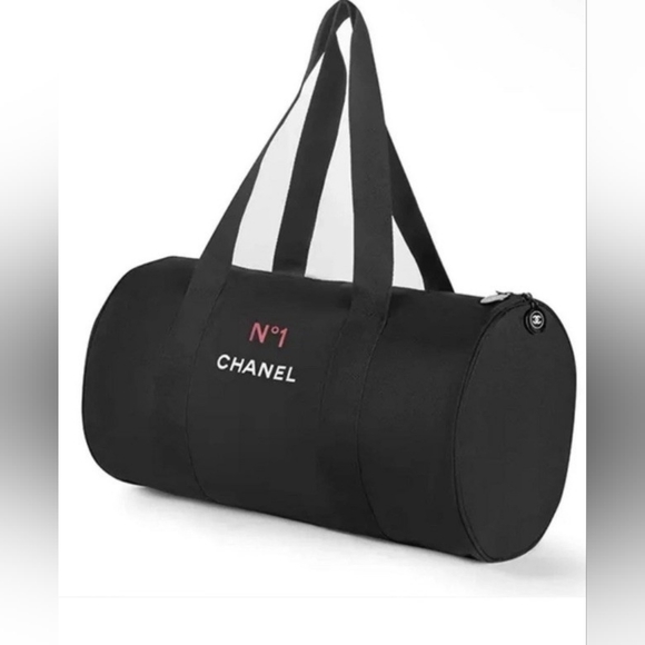 CHANEL Other - Chanel NWOT Canvas Boston Duffle Bag Black 💥